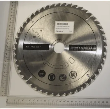 Pilový kotouč Scheppach pilový kotouč univerzální (dřevo, plasty, hliník, měď), TCT pr. 255/30/2,8, 48 zubů