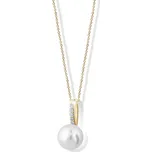 Cutie Jewellery Exkluzivní přívěsek ze žlutého zlata s pravou perlou a zirkony Z6309-3166-40-10-X-1 + 2 měsíce na vrácení zboží