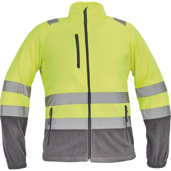 pracovní mikina Cerva SEVILLA HV Pánská fleecová mikina žlutá / šedá S 0346000294001