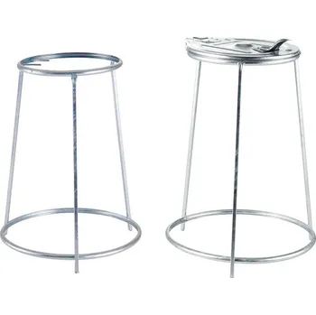 Železářství Elkoplast Stojan na odpadkové pytle 120 l, žárově zinkovaný, stohovatelný - kovové víko