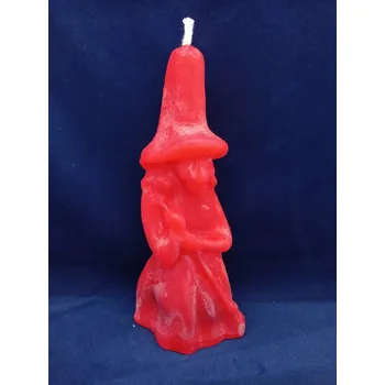 Svíčka Svíčka figurální Čarodějnice červená