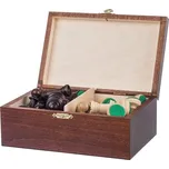 Dřevěné figurky v krabičce - šachové