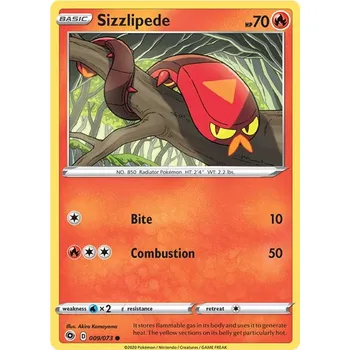 Sběratelská karetní hra Sizzlipede 009//073 - Champion´s Path Typ karty: Non-Holo