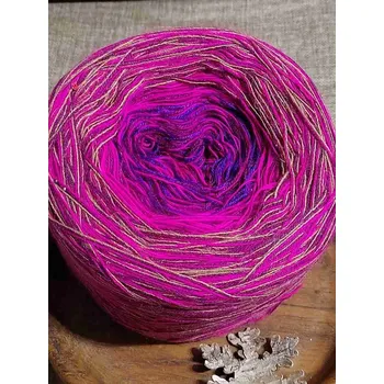 Příze Duhové klubíčko 3 nitka červeno okr růžová