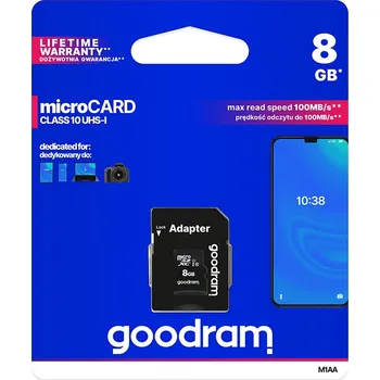 Paměťová karta Paměťová karta 8GB Class 10