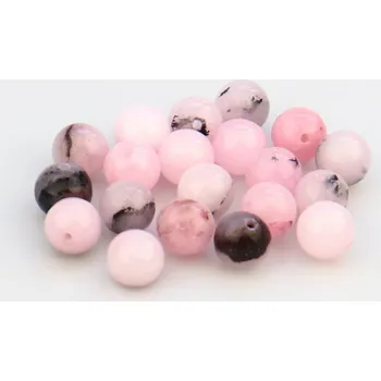 Drahý kámen Pro Háčkování Jaspis třešňový přírodní barvený 8 mm