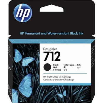 HP 712 3ED70A černá (black) originální cartridge