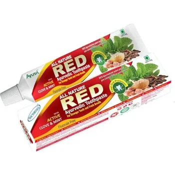 Dentální hygiena Ayusri Red ájurvédská zubní pasta 100 g