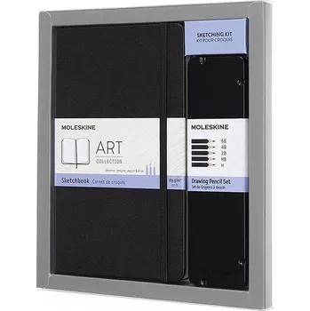 Sada MOLESKINE Sketch skicář + 5ks grafitových tužek