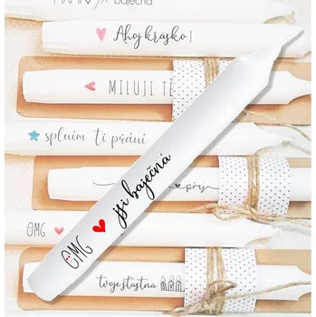 Svíčka Svíčka přání 20 cm - OMG jsi báječná