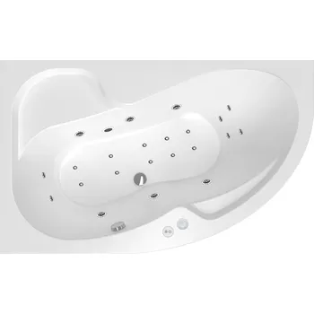 Vana Masážní vana SIKO Fortuna 160x100 cm MEDIUM akrylát levá SIKOHMMFO160L