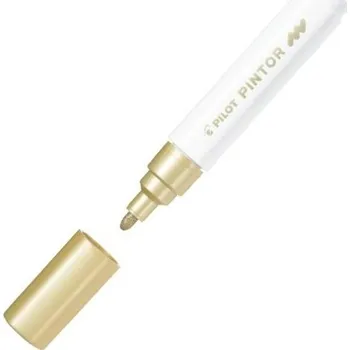 Popisovač akrylový Pilot Pintor 4076 M, 1,4 mm, zlatý