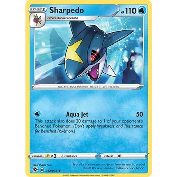 Sběratelská karetní hra Sharpedo 012//073 - Champion´s Path Typ karty: Non-Holo