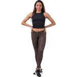 Nebbia Leather Look Bubble Butt 538 - hnědá M