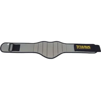 Opasek na cvičení TITANUS fitness opasek nylonový (šedá) Šedá XL - 103cm/114cm