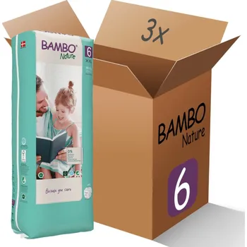 Plenkové kalhoty BamboPack 3x Bambo Nature 6 XXL 16+ kg, 40ks
