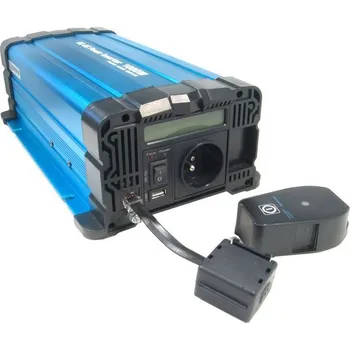 Měnič napětí Měnič napětí 12V/230V 1000W FS1000, čistá sinusovka, D.O. bezdrátové