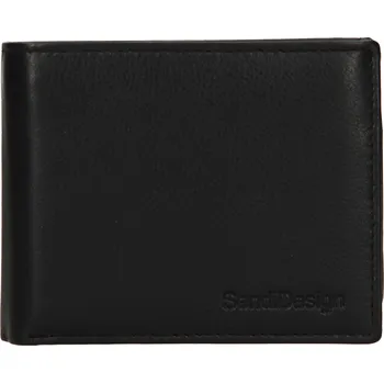 Peněženka Pánská kožená peněženka SendiDesign Studeo - černá
