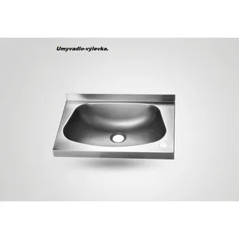 Nerezový dřez Umyvadlo lisované 500x350mm s výliskem 435x285x140 mm