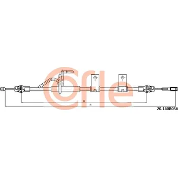 Auto-moto Tažné lanko, parkovací brzda COFLE 20.160B056