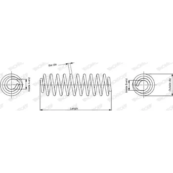 Pružina podvozku MONROE SE1156