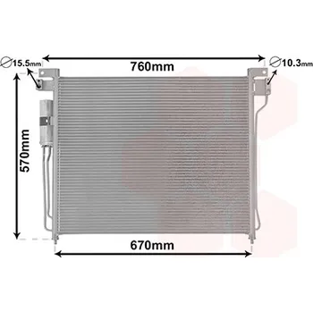 Výparník klimatizace Kondenzátor, klimatizace VAN WEZEL 13005299