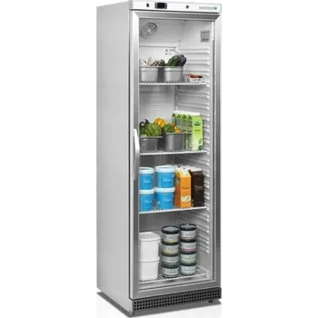 Chladicí skříň s prosklenými dveřmi Tefcold UR 400 SG, nerez opláštění Sleva 3498Kč