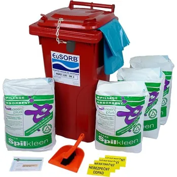 Sorbent Havarijní souprava se sypkým sorbentem, univerzální, 44 l, uzamykatelná