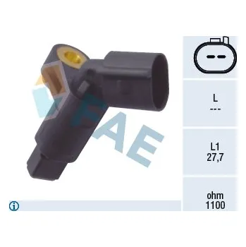 ABS Snímač, počet otáček kol FRANCISCO ALBERO S.A. 78008