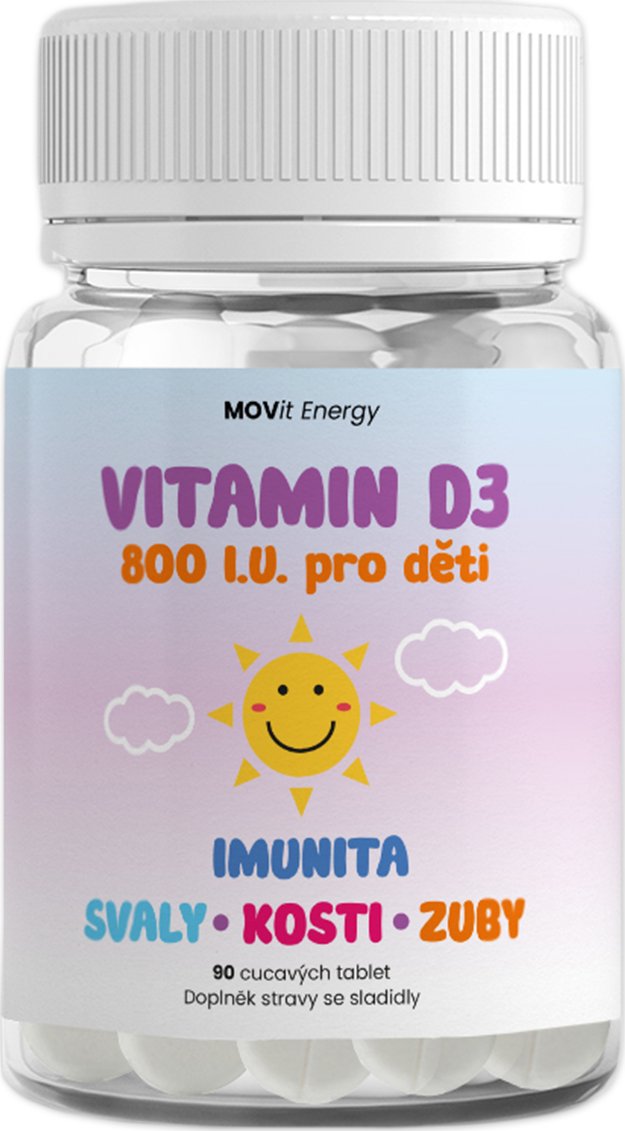 MOVit Energy Vitamin D3 800 I.U. 90 tbl. od 97 Kč Zbozi.cz