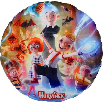 Polštář Polštář luminiscenční kulatý, průměr 30cm, Hurvínek Loutky