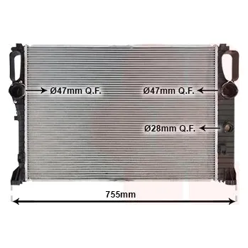 Chladič motoru Chladič, chlazení motoru VAN WEZEL 30002459