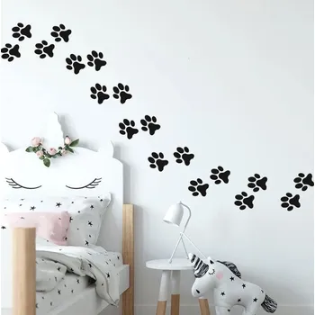 Samolepící dekorace 4L Samolepky na zeď - tlapky 22 kusů