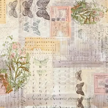 Free Spirit Tim Holtz Botanical Eclectic Elements Foundations ostatní potisk ecry bavlněná látka patchwork