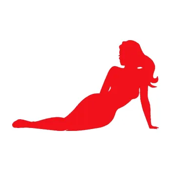 Polep vozidla SAMOLEPKA Erotická žena 051 levá (10 - červená) NA AUTO, NÁLEPKA, FÓLIE, POLEP, TUNING, VLASTNÍ TEXT, TISK, AUTOSAMOLEPKY.cz, POLEPY, OBRÁZEK, LOGO, SAMOLEPKY