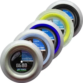 Míčový sport Badmintonový výplet Yonex BG 80 - 200 m Barva: Žlutá