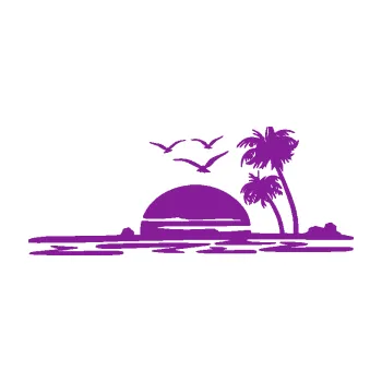 Samolepící dekorace Krajina moře 001 pravá karavan na cestách (14 - fialová) SAMOLEPKA NA AUTO, NÁLEPKA, FÓLIE, POLEP, TUNING, VLASTNÍ TEXT, TISK, AUTOSAMOLEPKY.cz, POLEPY, OBRÁZEK, LOGO, 3D STICKERS