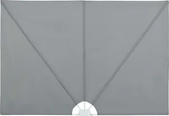 Markýza Skládací zástěna na terasu 300 x 200 cm šedá