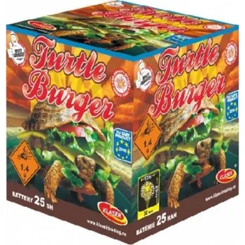 Zábavní pyrotechnika Pyrotechnika Kompakt Turtle burger 25ran / 20mm