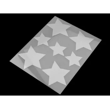 Reflexní hvězdičky nažehlovací