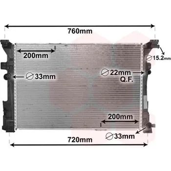 Autodíl Chladič, chlazení motoru VAN WEZEL 30002652