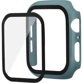 Příslušenství k chytrým hodinkám ENKAY 18554 ENKAY Obal s tvrzeným sklem pro Apple Watch 6 / SE / 5 / 4 40mm zelený