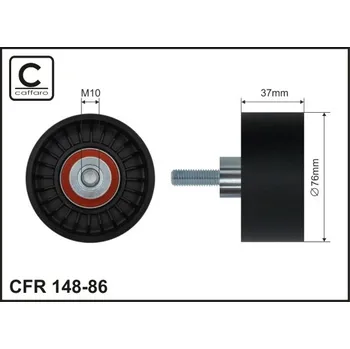 Vratná/vodicí kladka, klínový žebrový řemen Caffaro 148-86