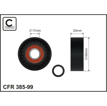 Napínací kladka, žebrovaný klínový řemen Caffaro 385-99
