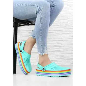 Dámské pantofle DnesObouvam.cz Zelené gumové pantofle W3023GR Velikost: 36