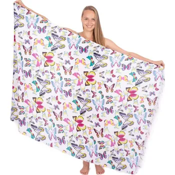 Šátek Sarong / pareo / plážový šátek s motýlky Mariposa Lilou, Sittar.cz