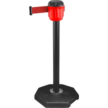 Plotový sloupek Zahrazovací sloupek 7,7 m, černá – červená, BASIC