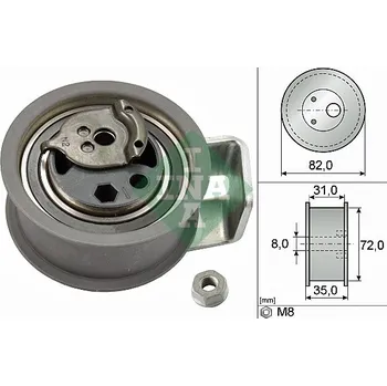 Napínací kladka, ozubený řemen INA 531 0436 20