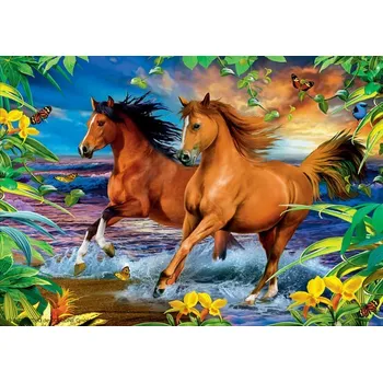 Puzzle Puzzle STEP puzzle Koně, 1000 dílků + k objednávce puzzle zdarma