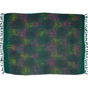 Šátek Sarong batikovaný, Lotos, pareo BO Batik, tyrkysový
